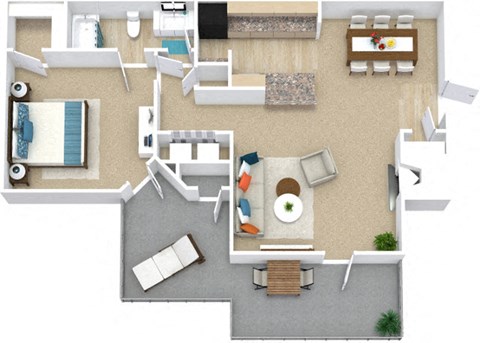 a floor plan of the laurelwood  at Avenues of Kennesaw East & West, Georgia, 30144